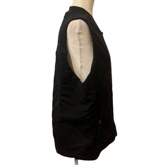 Carhartt Women’s Black Quilted Vest XL (16–18) Rugged Flex Relaxed Fit Workwear - Picture 4 of 7